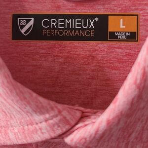 Daniel Cremieux Performance Men's  Salmon Golf Polo Size L Excellent Condition